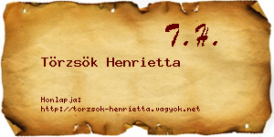 Törzsök Henrietta névjegykártya